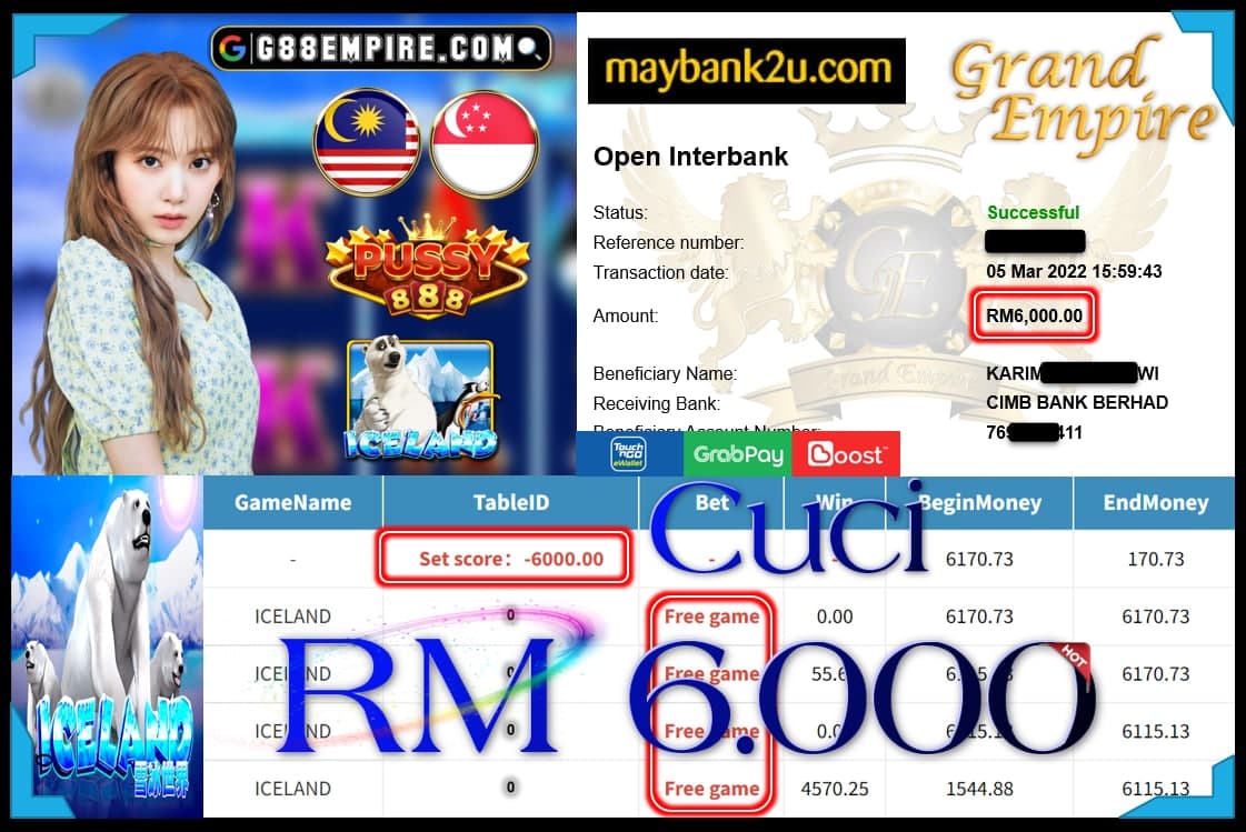 PUSSY888 - ICELAND CUCI RM6,000 !!!