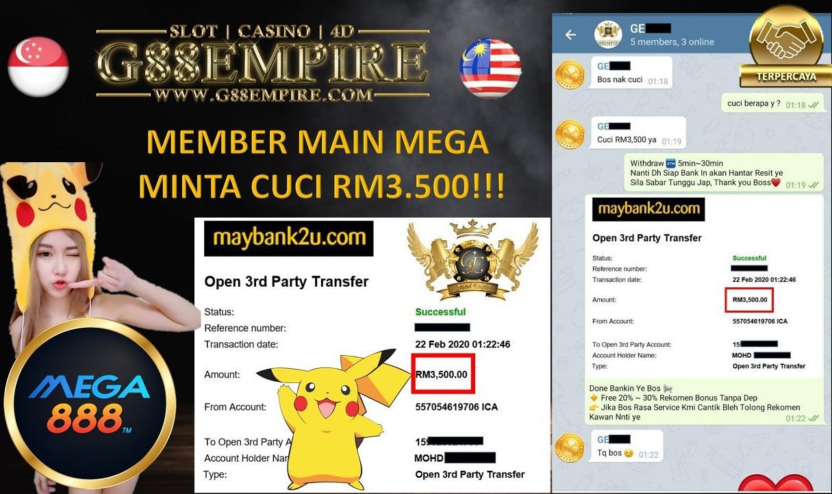 MEMBER MAIN MEGA MINTA CUCI RM3.500!!!