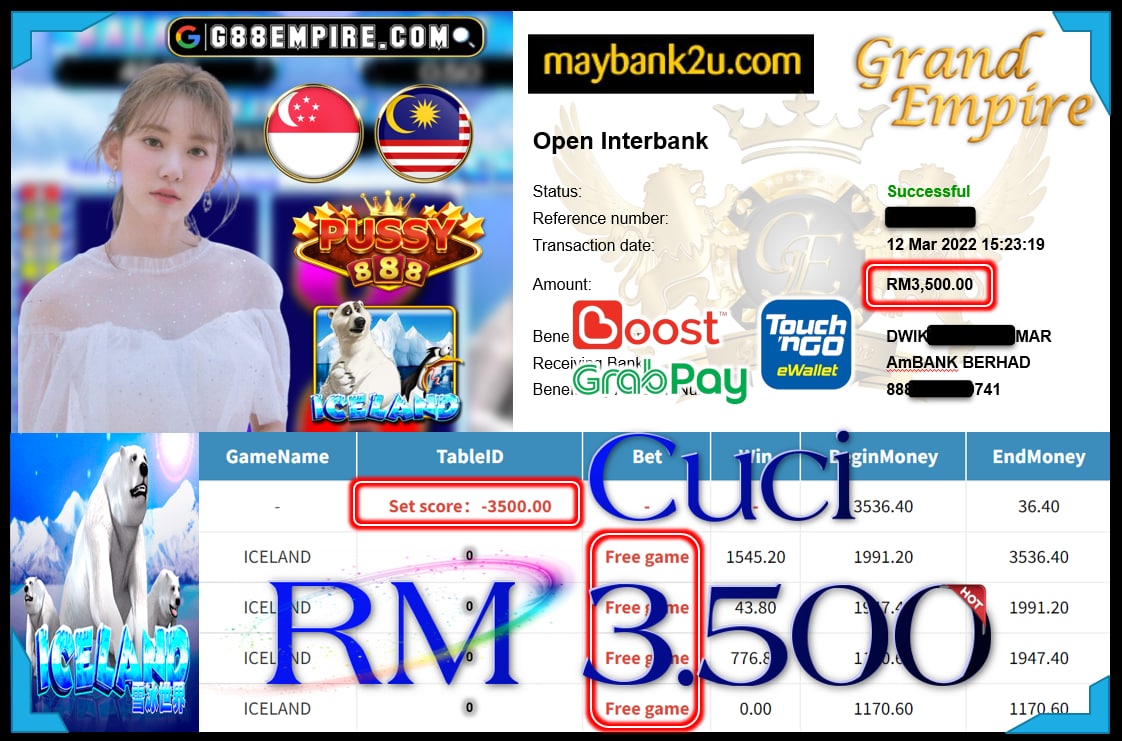 PUSSY888 - ICELAND CUCI RM3,500 !!!