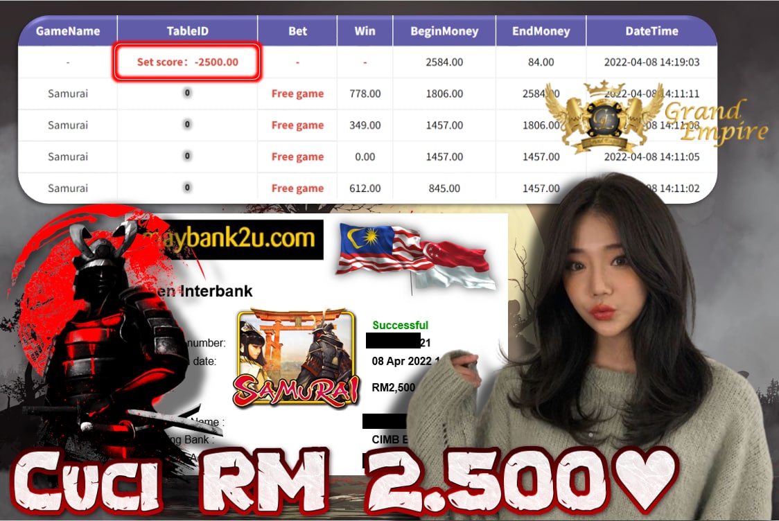 918KISS - SAMURAI CUCI RM2,500 !!!