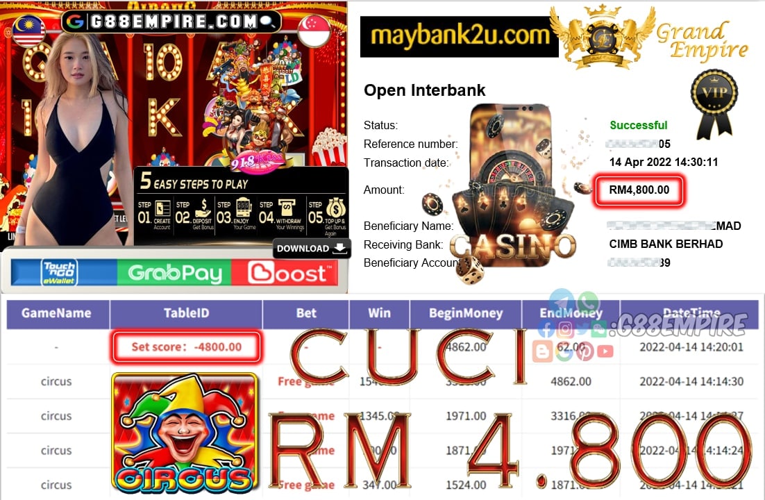 918KISS - CIRCUS - CUCI RM4.800 !!!!