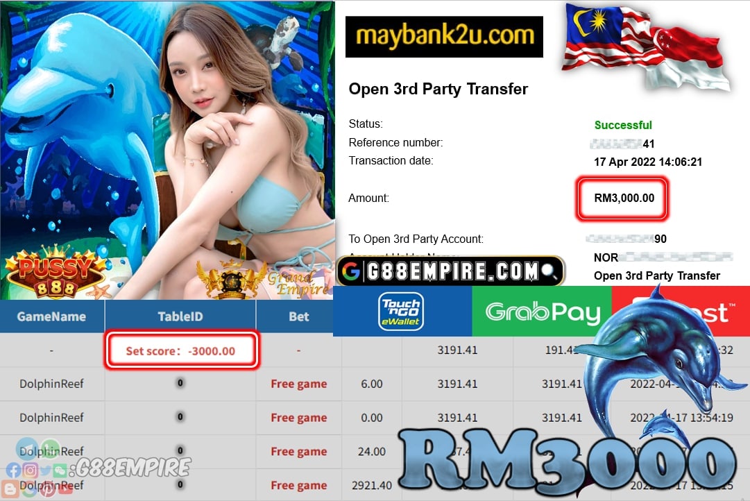PUSSY888 - DOLPHINREEF - CUCI RM3,000 !!!!!