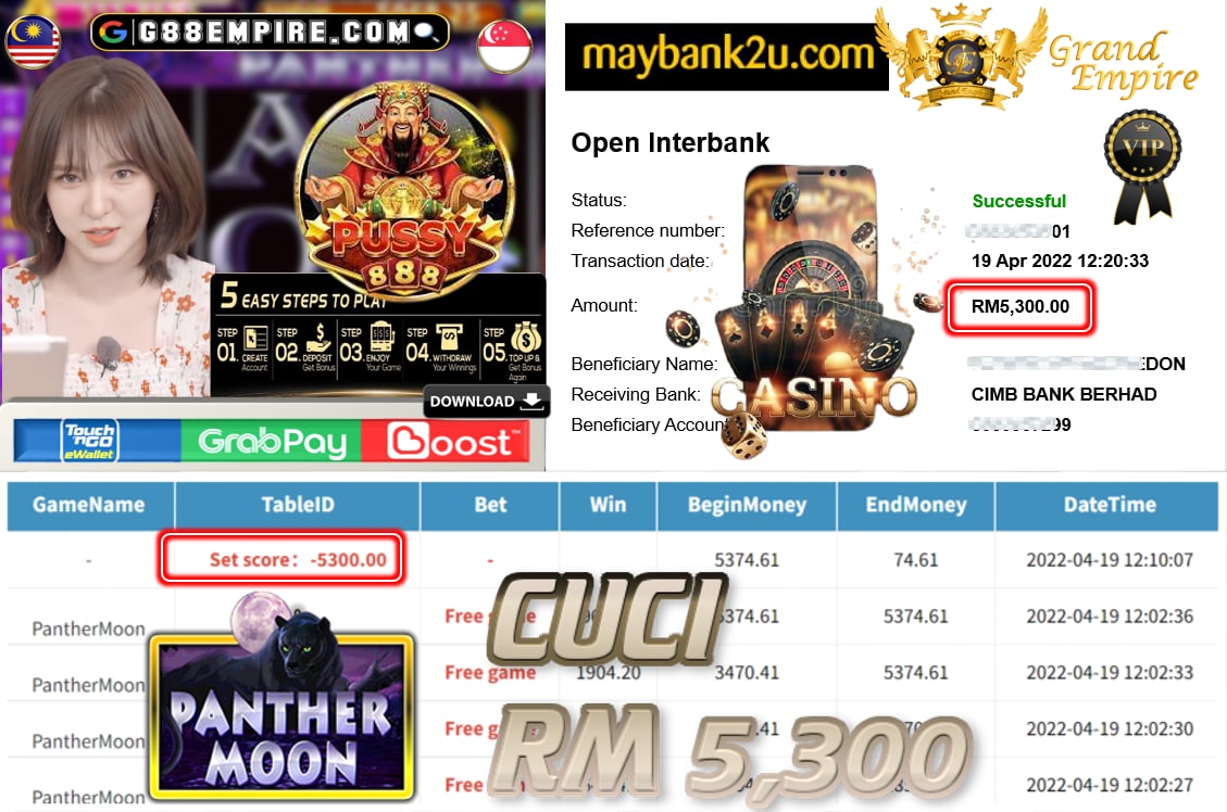 PUSSY888 - PANTHERMOON CUCI RM5,300 !!!