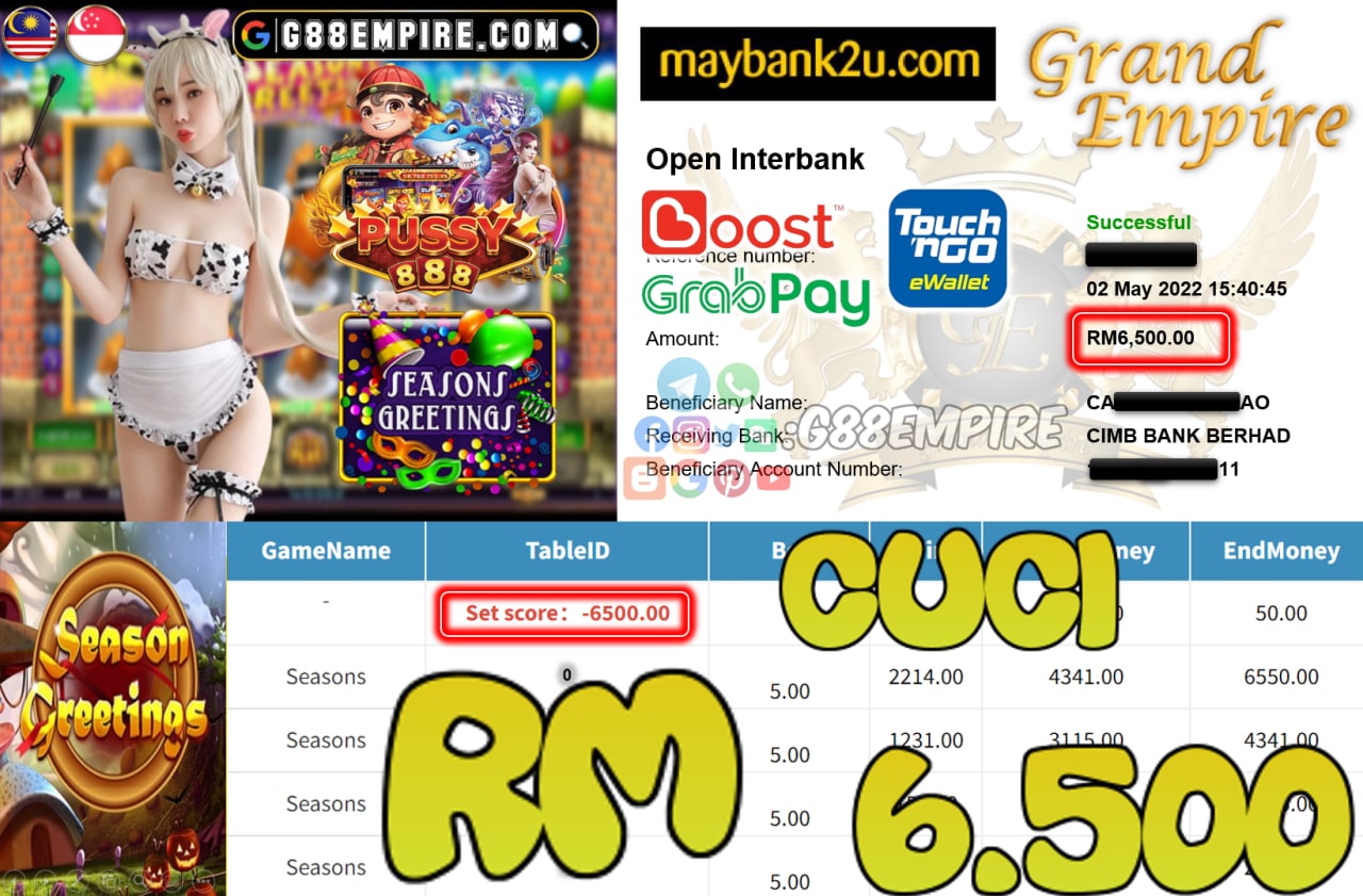 PUSSY888 - GREETING - CUCI RM6.500 !!!