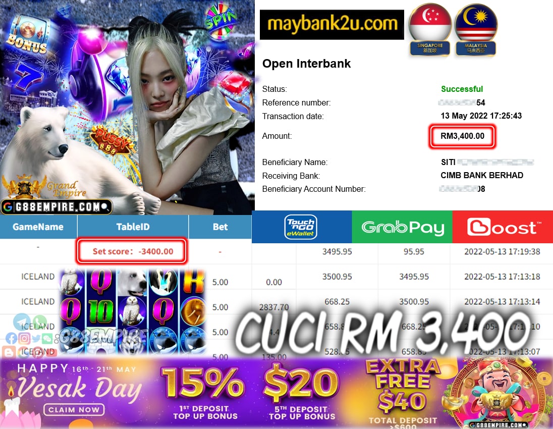 PUSSY888 - ICELAND CUCI RM3,400 !!!