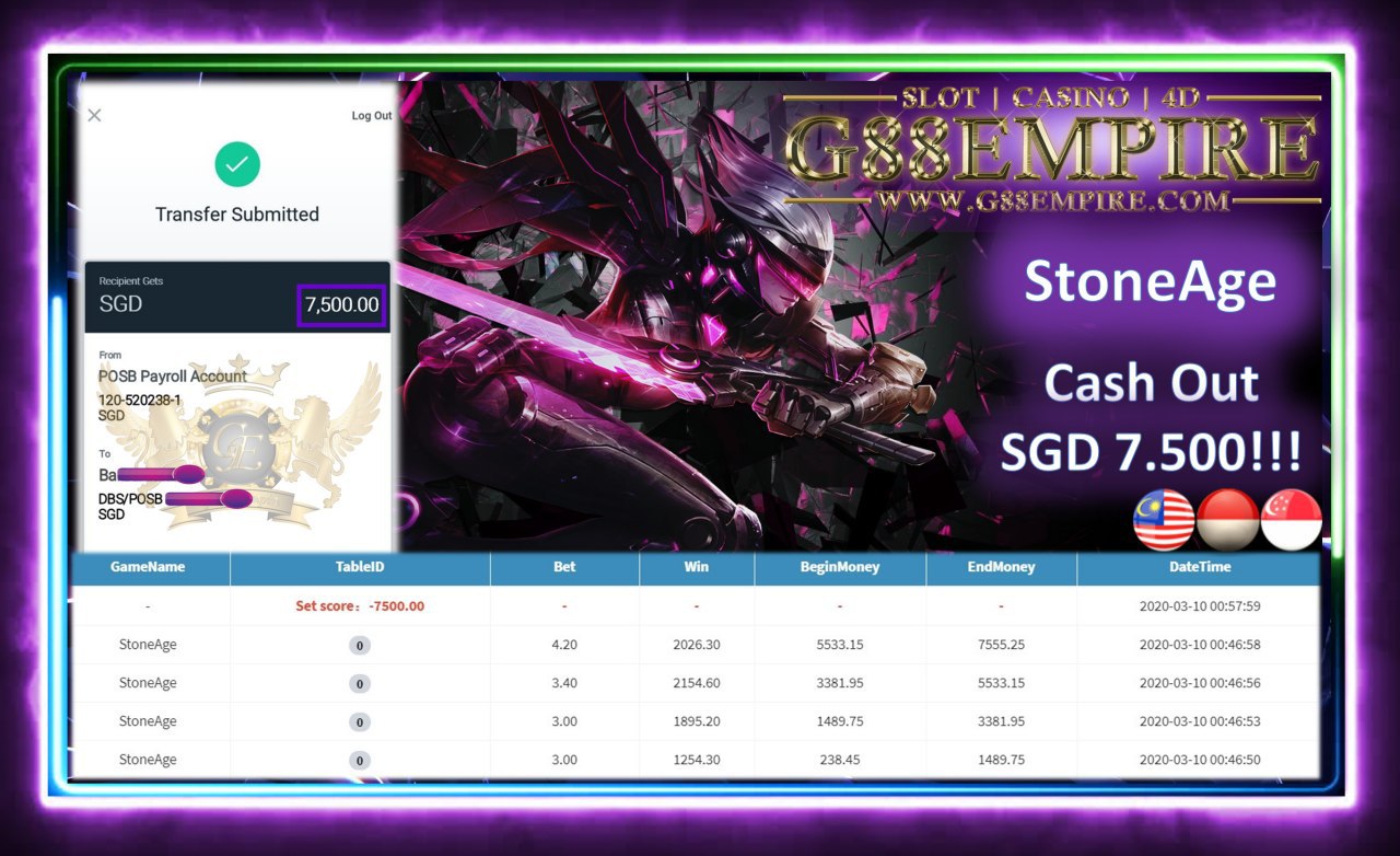 STONEAGE CASH OUT SGD 7.500!!!