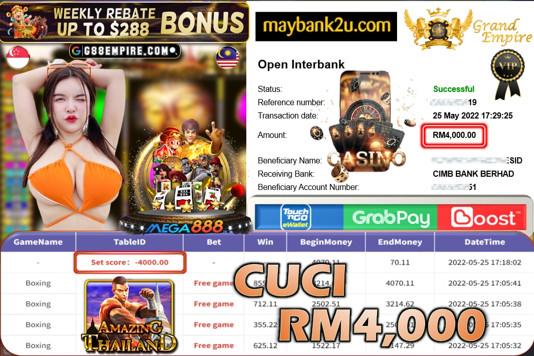 MEGA888 - BOXING CUCI RM4,000 !!!