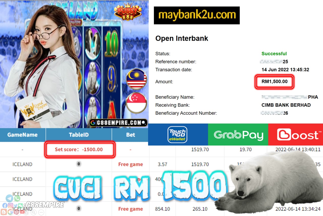 PUSSY888 -  ICELAND CUCI RM1,500 !!!