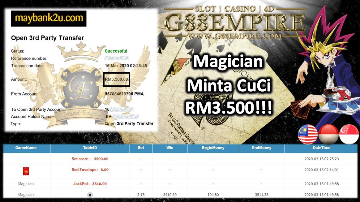 MAGICIAN MINTA CUCI RM3.500!!!