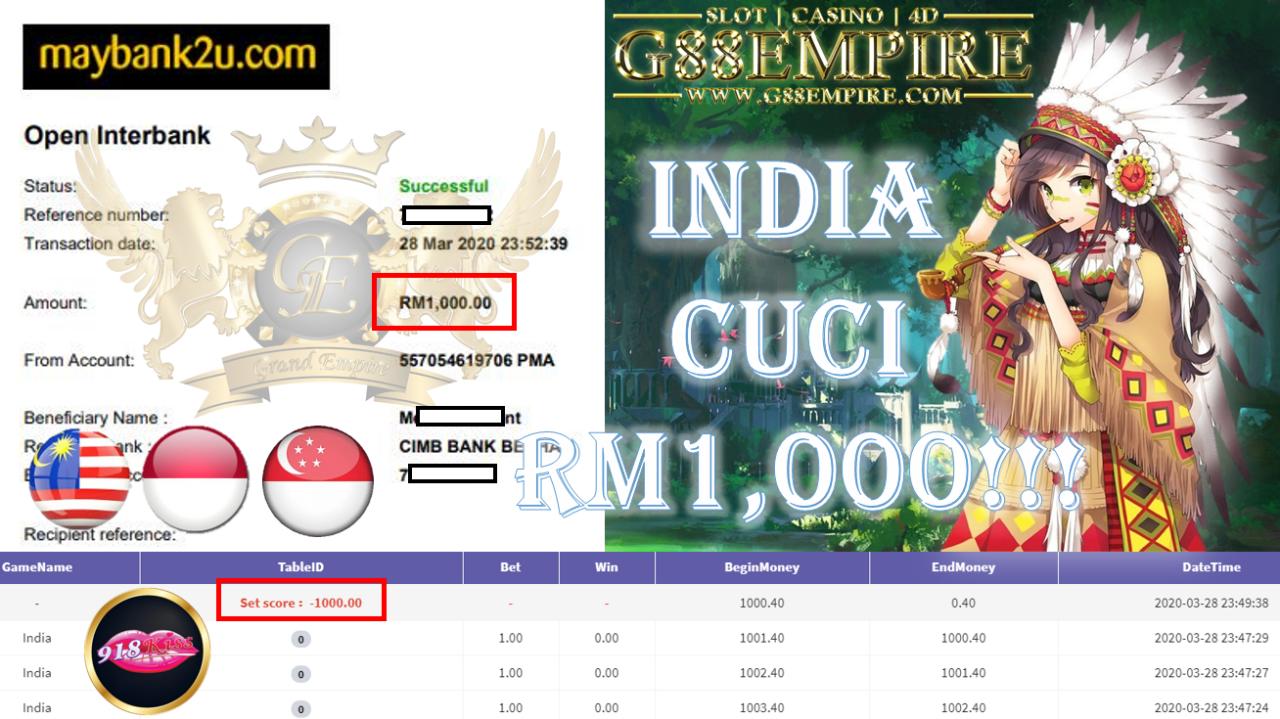 MEMBER MAIN INDIA CUCI RM1,000!!!