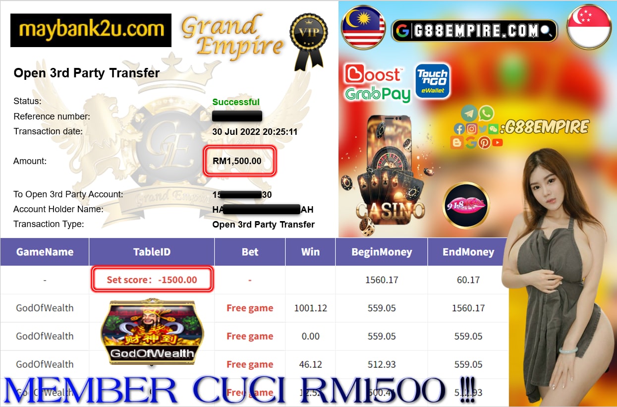 918KISS - GODOFWEALTH CUCI RM1500 !!!