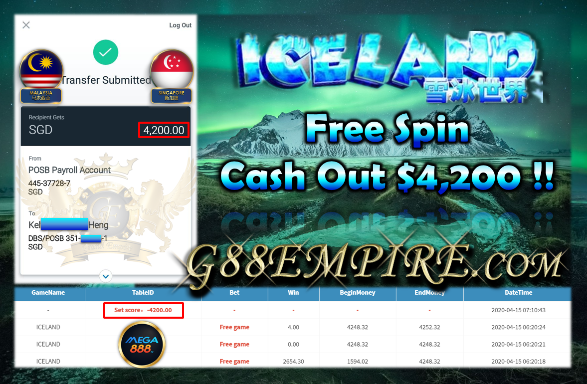 ICELAND FREE SPIN CASH OUT $4,200 !!