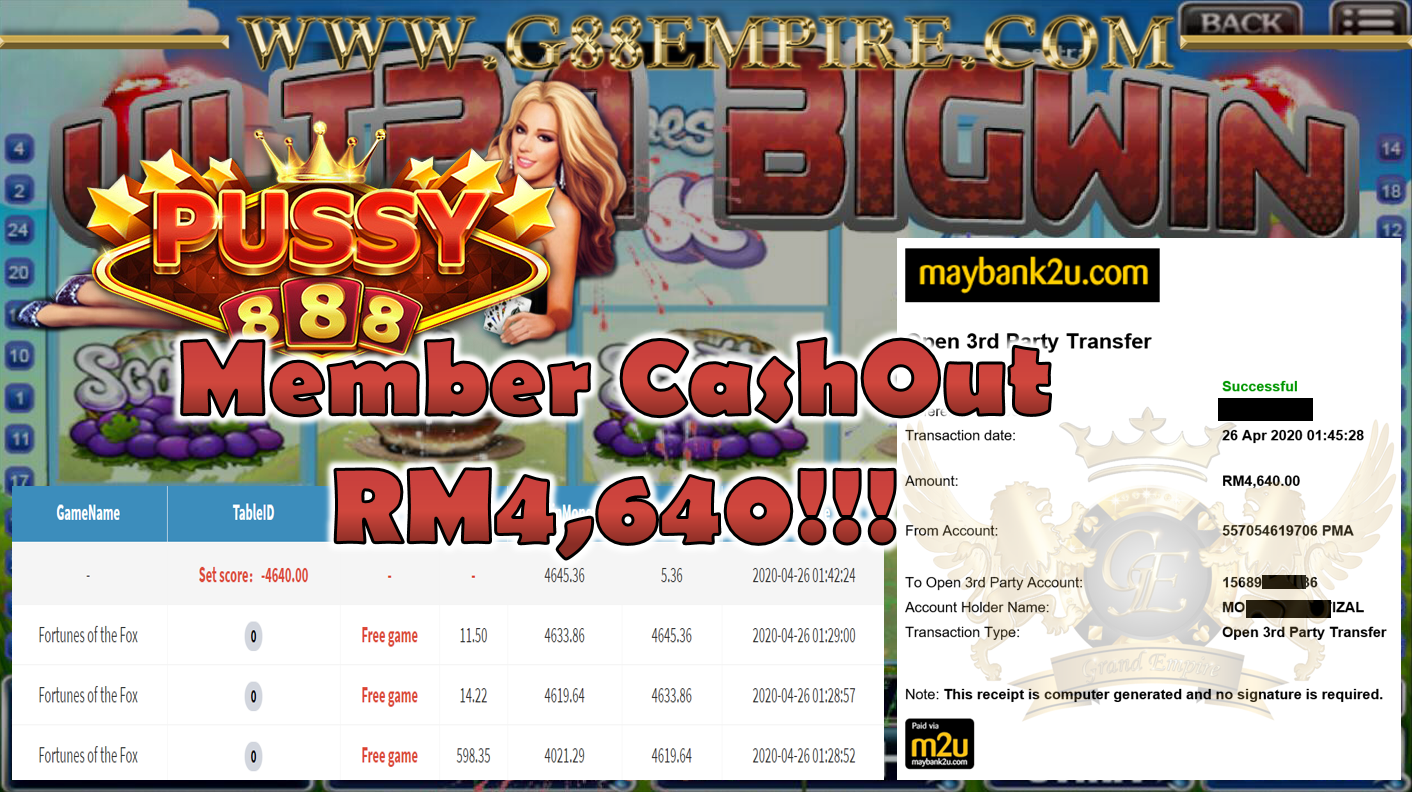 MEMBER MAIN FORTUNES OF THE FOX  CUCI RM4,640!!!