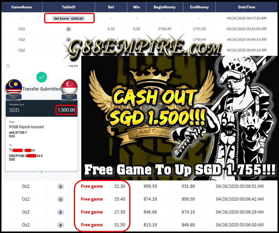 FREE GAME TO UP SGD 1.755!!!