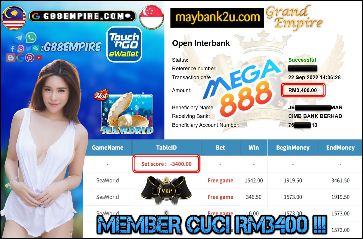 MEGA888 - SEAWORLD CUCI RM3400