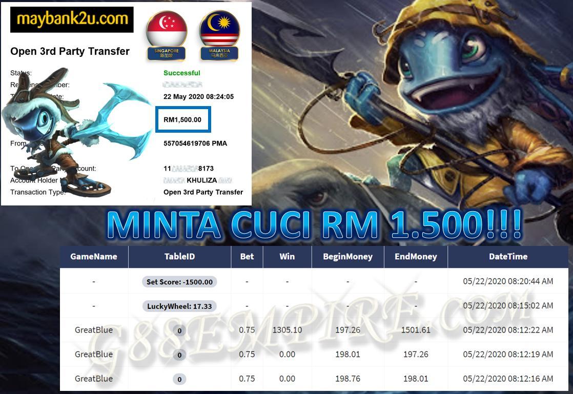 GREAT BLUE CUCI RM1,500 !!