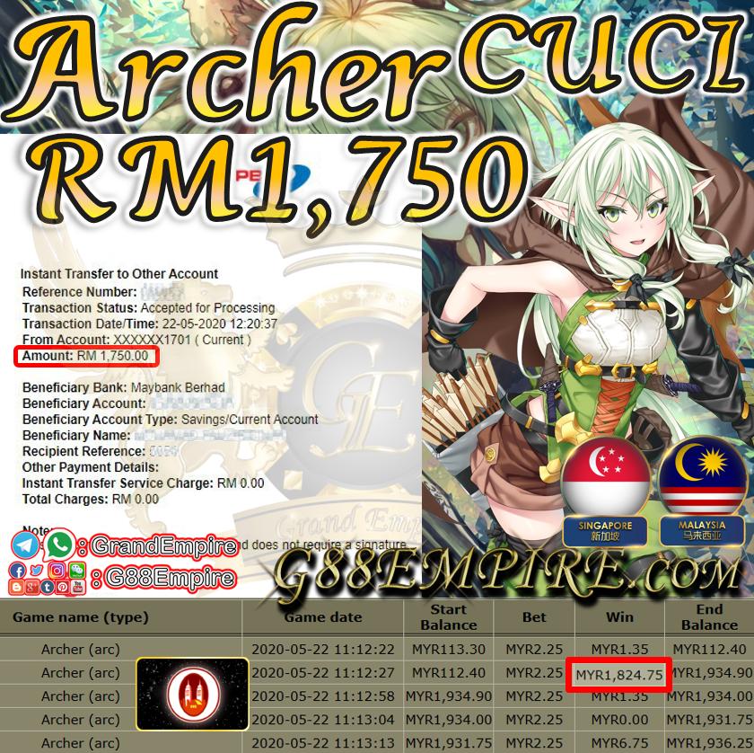 MEMBER MAIN ARCHER CUCI RM1,750!!!