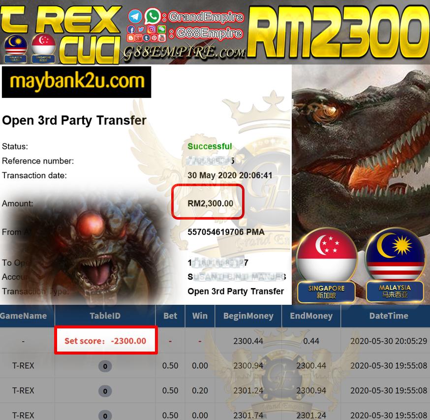 MEMBER MAIN T-REX CUCI RM2,300!!!