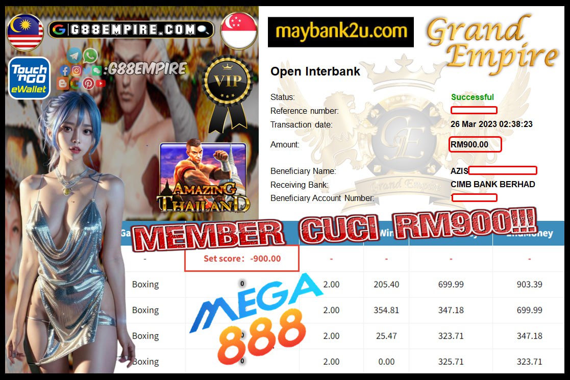 MEGA888 BOXING CUCI RM900!!!