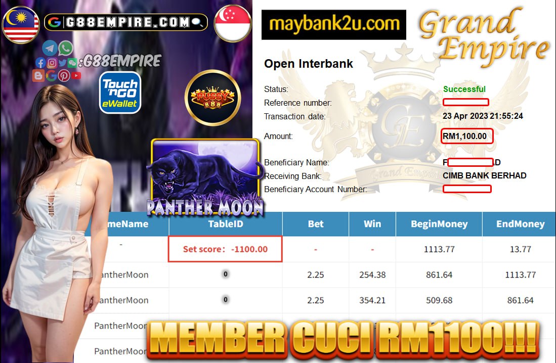PUSSY888 PANTHERMOON CUCI RM1,100