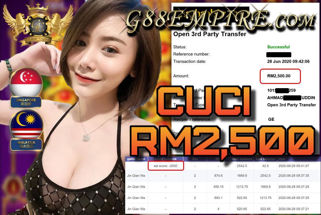 MEMBER MAIN JINQIANWA CUCI RM2,500!!!
