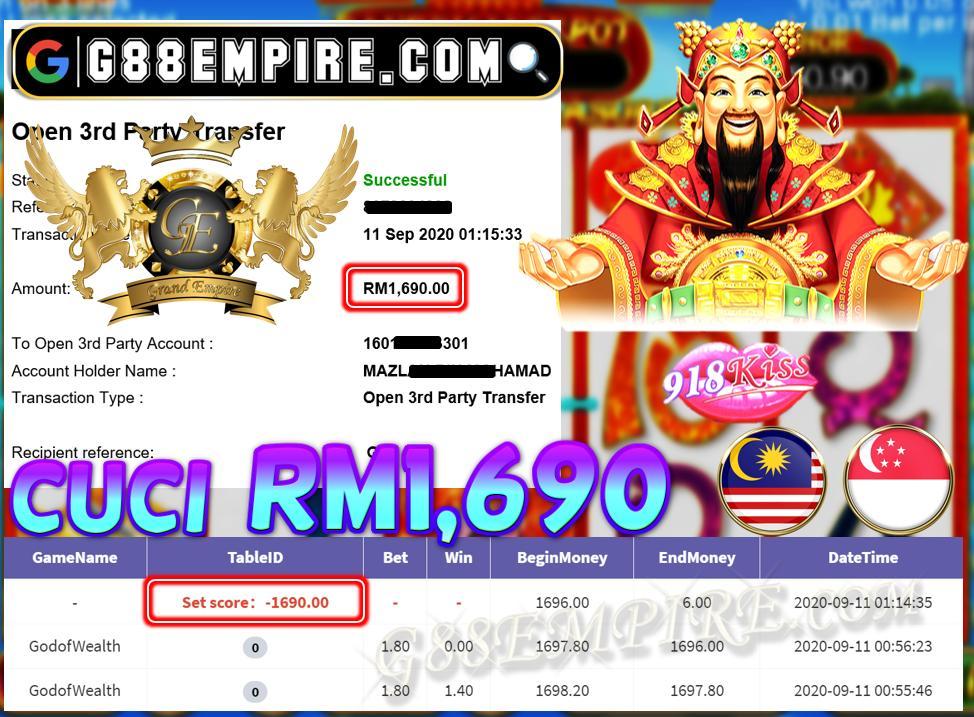 MEMBER MAIN GODOFWEALTH CUCI RM1,690!!!
