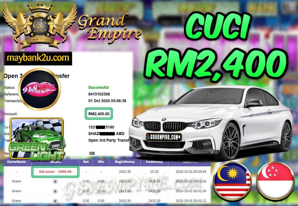 MEMBER MAIN GREEN CUCI RM2,400!!!