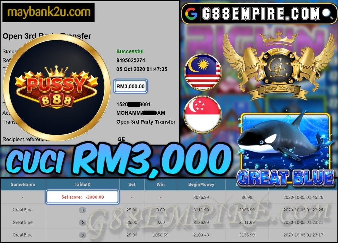 MEMBER MAIN GREATBLUE CUCI RM3,000!!!