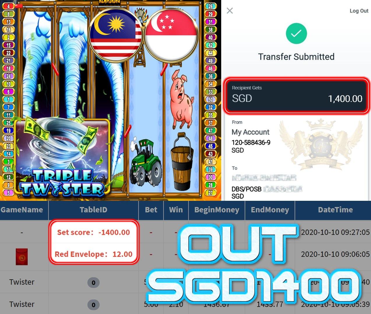 MEMBER MAIN TWISTER OUT SGD1400!!!