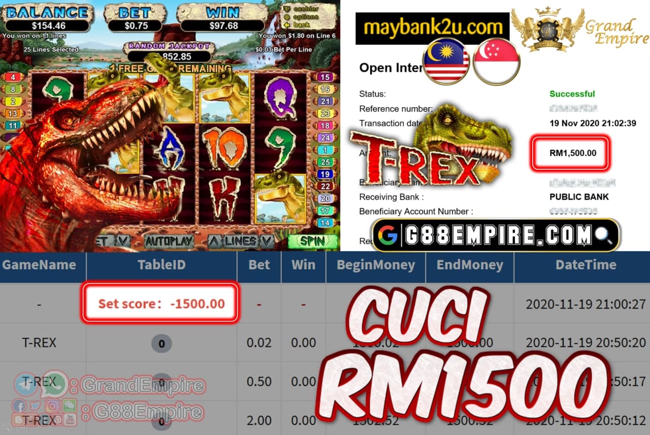 MEMBER MAIN T-REX CUCI RM1500!!!