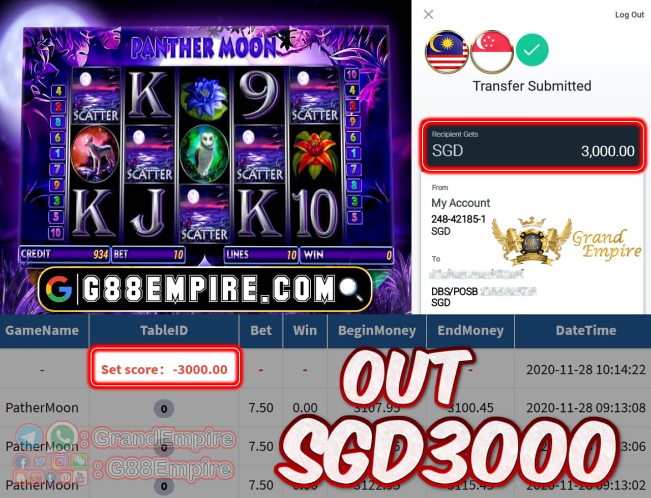 MEMBER MAIN PARTHERMOON OUT SGD3000!!!