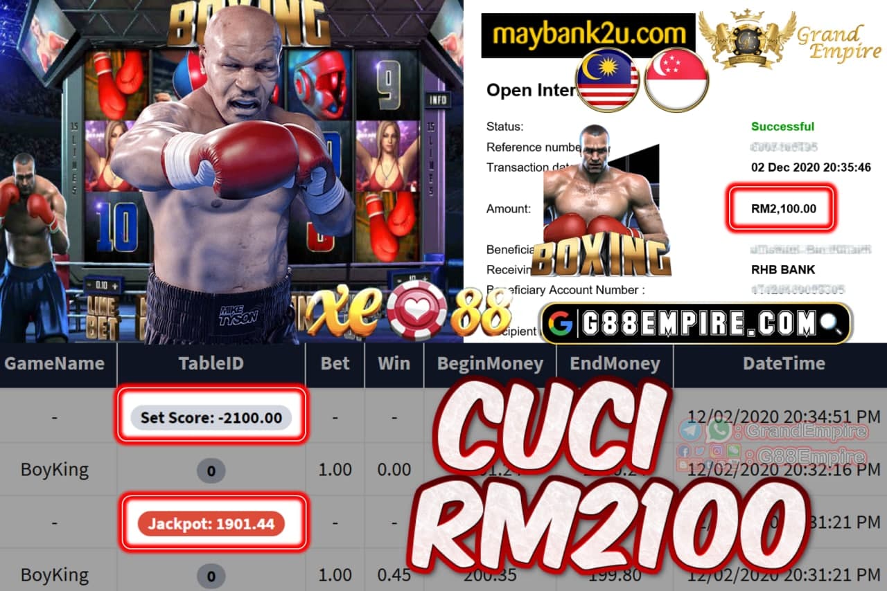 MEMBER MAIN BOYKING CUCI RM2100!!!