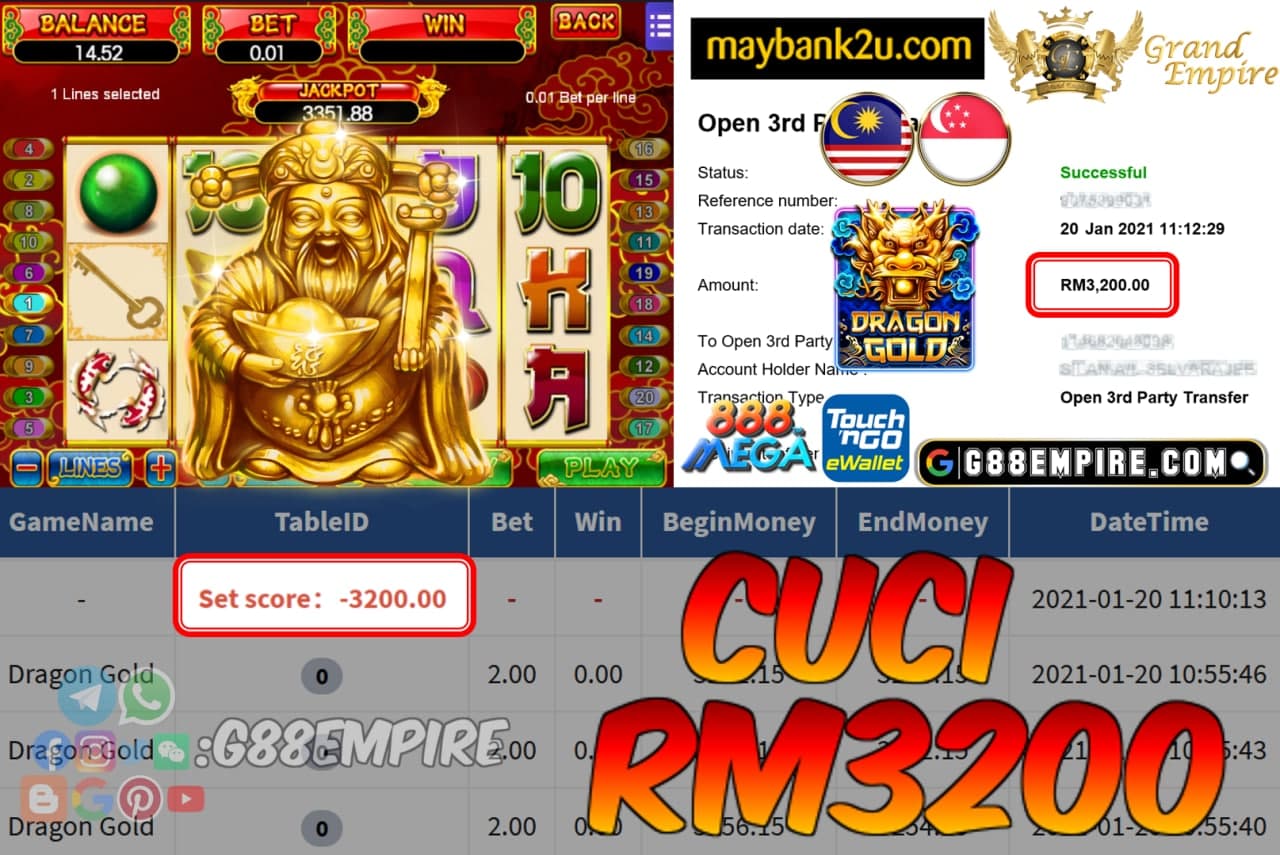 MEMBER MAIN DRAGON GOLD CUCI RM3200!!!