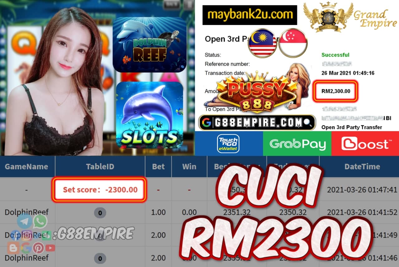 PUSSY888 - DOLPHINREEF CUCI RM2300!!!