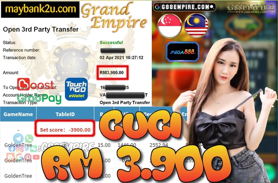 MEGA888-GOLDENTREE CUCI RM3,900!!!