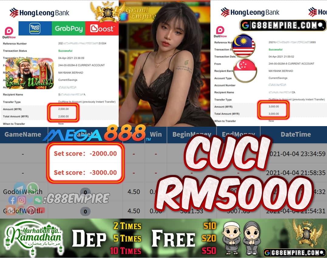 MEGA888 - GODOFWEALTH CUCI RM5000!!!
