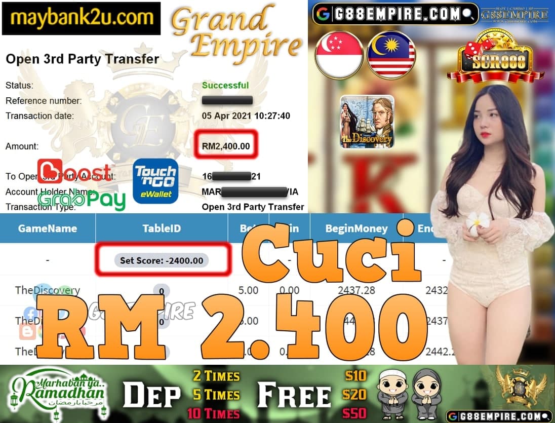 SCR888-THEDISCOVERY CUCI RM2.400!!!