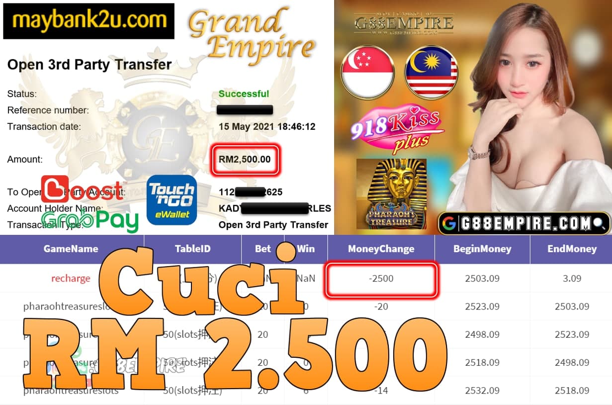 918KISSPLUS-PHAROHTREASURE CUCI RM2,500!!!