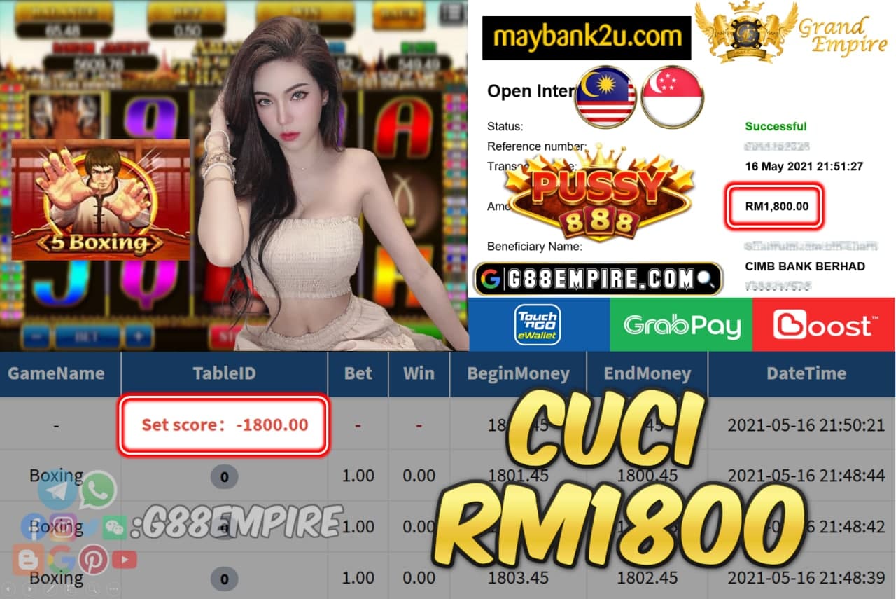 PUSSY888 - BOXING CUCI RM1800 !!!