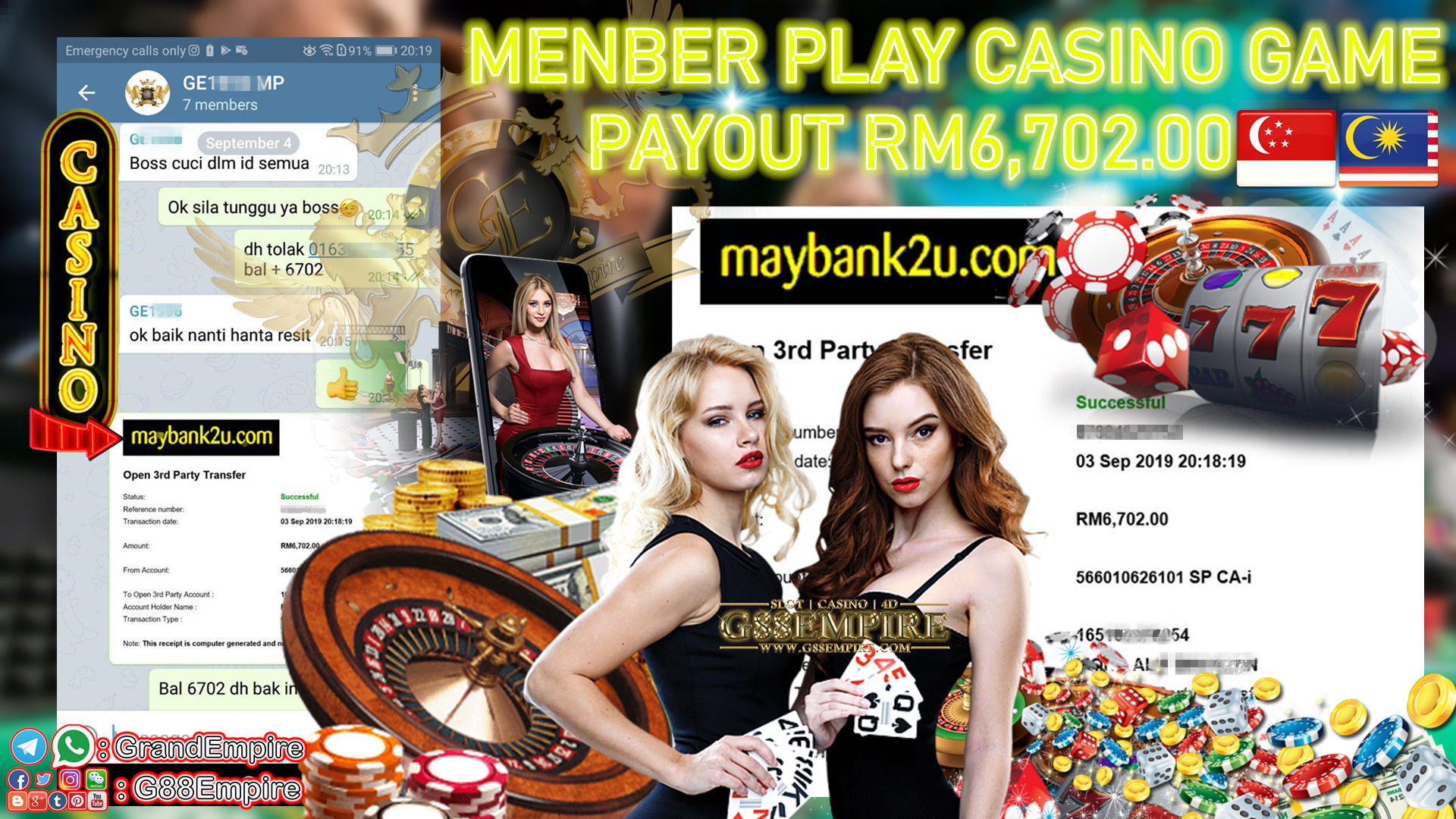 MEMBER MAIN CASINO GAME DPT CUCI RM6702 !!