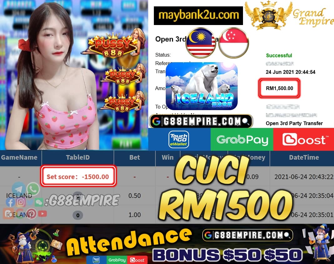 PUSSY888 - ICELAND CUCI RM1500 !!!