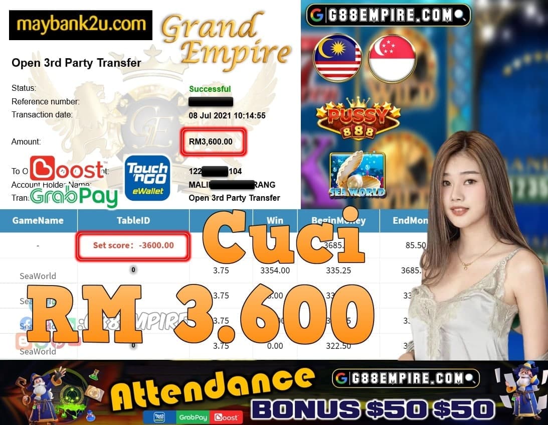 PUSSY888 - SEAWORLD CUCI RM3,600!!!