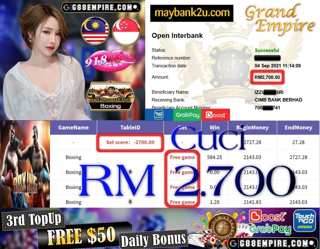 918KISS ORI - BOXING CUCI RM2,700!!!