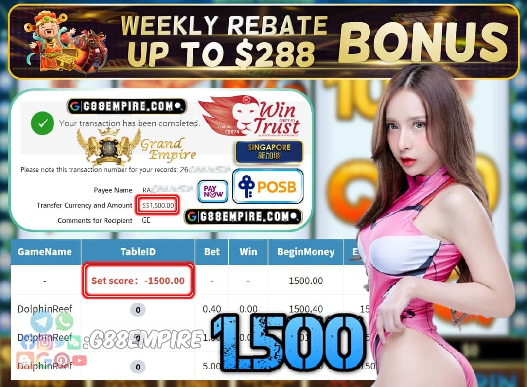 PUSSY888 - DOLPHINREEF CASH OUT $ 1.500!!!