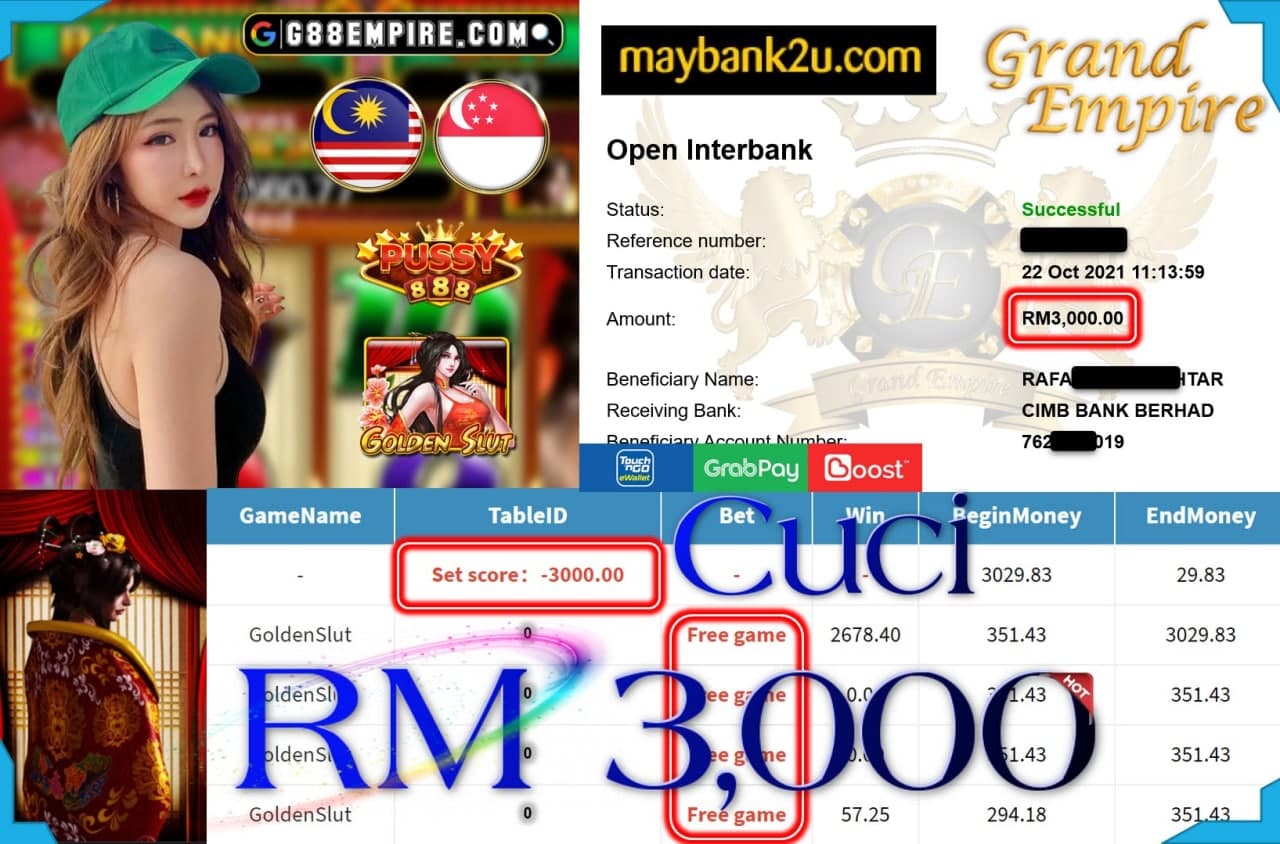 PUSSY888 - GOLDENSLUT CUCI RM3,000!!!