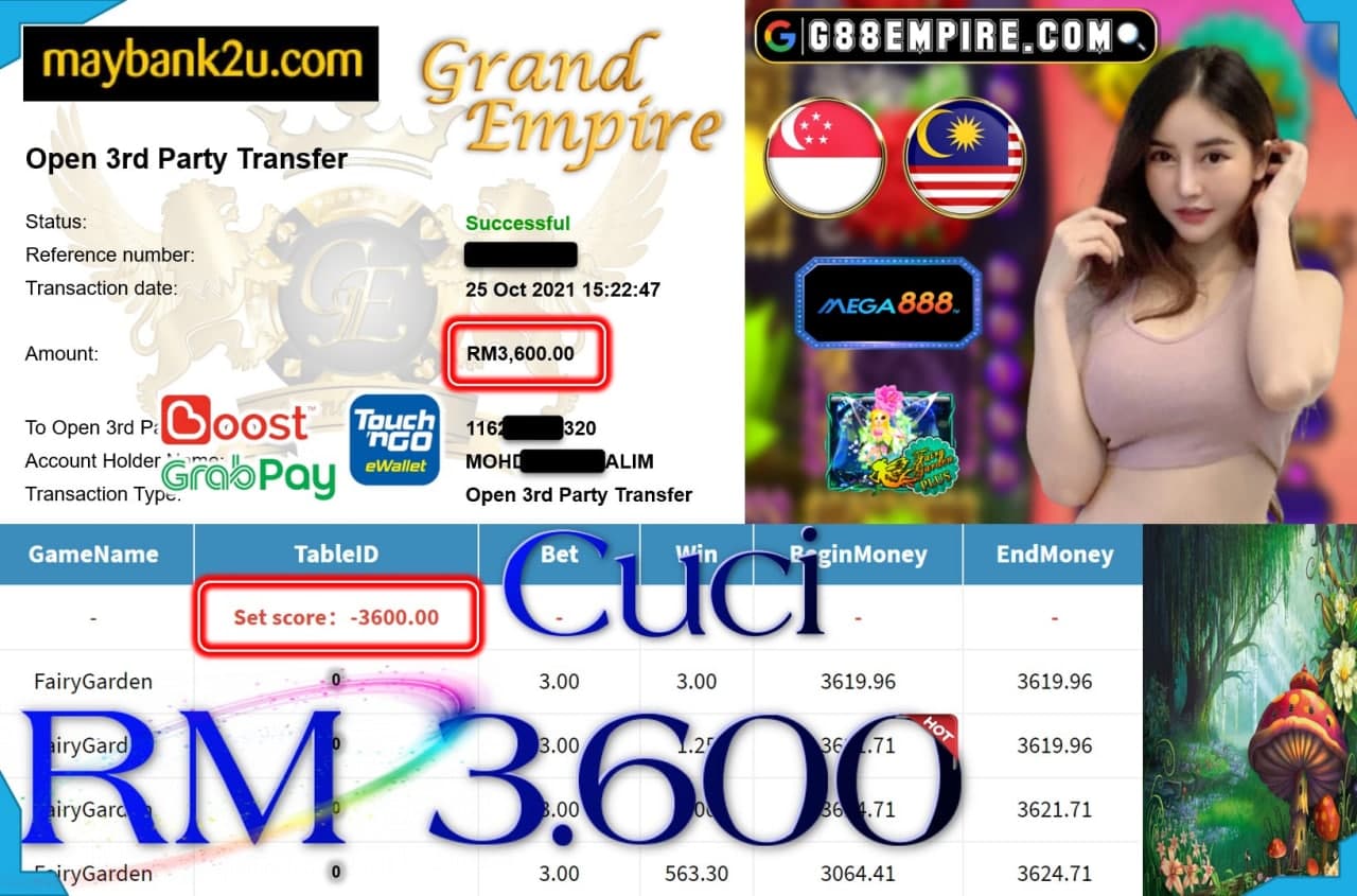 MEGA888 - FAIRY GARDEN CUCI RM3,600 !!!