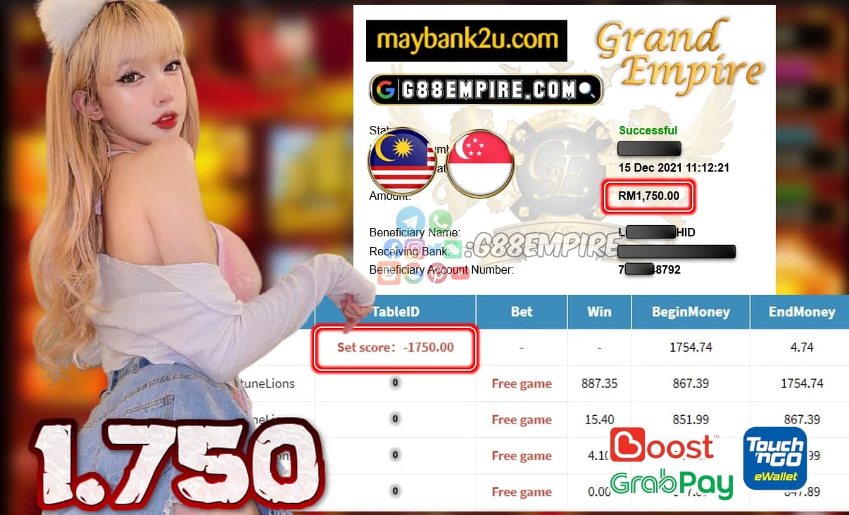 PUSSY888 - FORTUNELIONS CUCI RM 1.750!!!