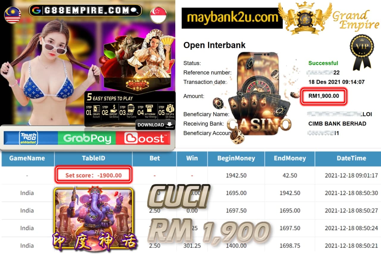 PUSSY888 - INDIA CUCI RM1,900 !!!