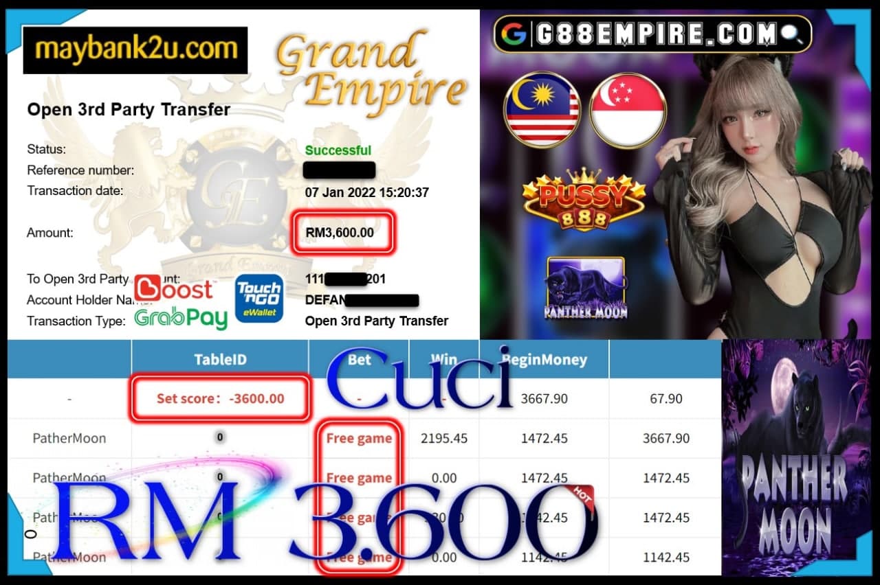 PUSSY888 - PANTHERMOON CUCI RM3,600 !!!