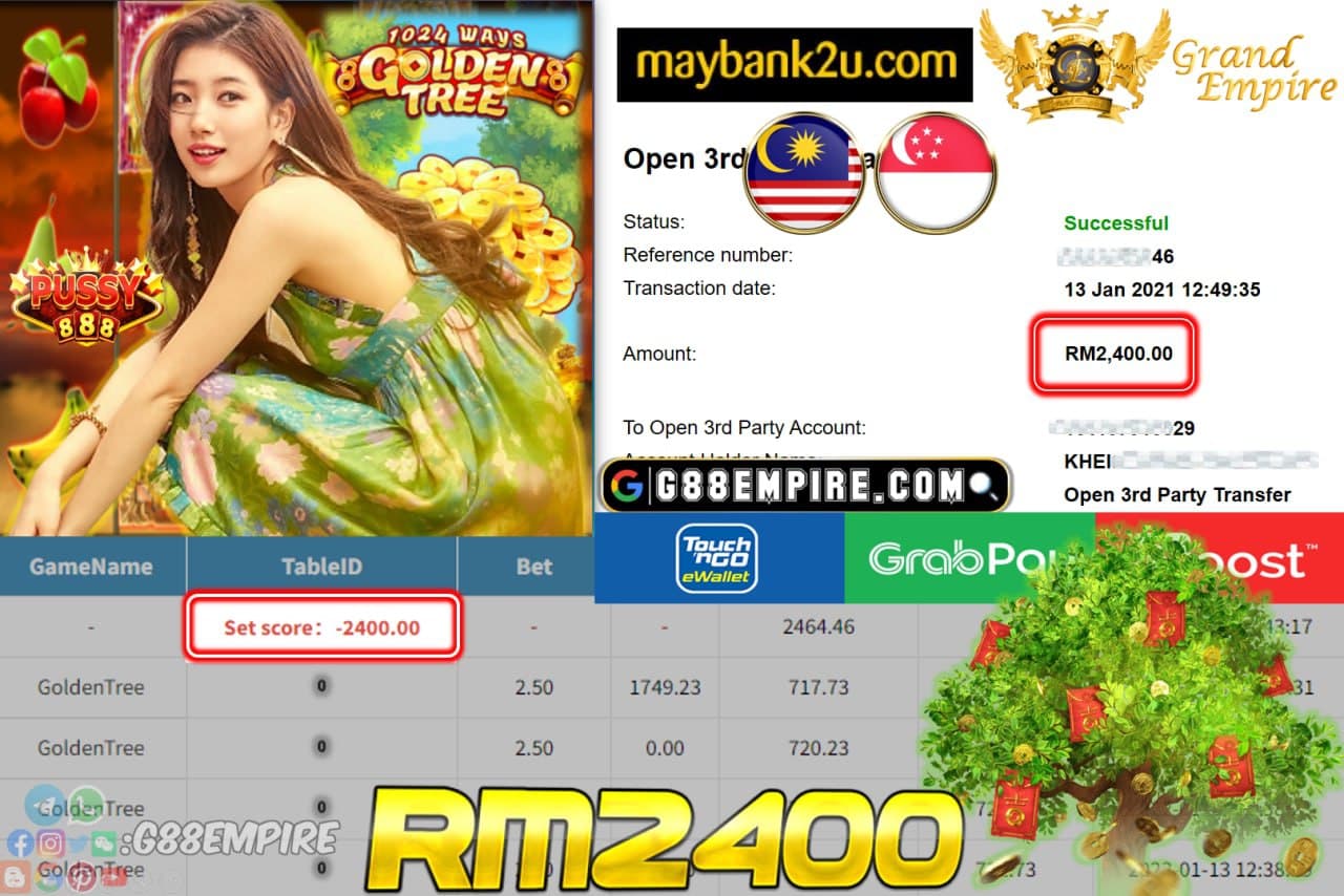 PUSSY888 - GOLDENTREE CUCI RM2,400 !!!